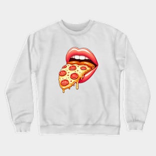 Pizza Tongue Crewneck Sweatshirt